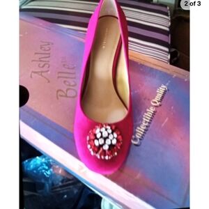 Ann Taylor Pink Embellished Heels